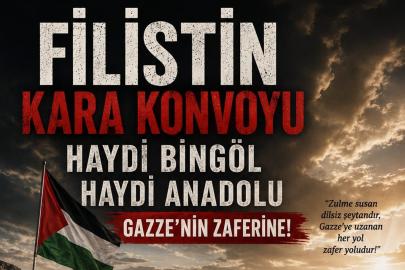 Bingöl Sivil Gazze İnisiyatifi’nden Filistin Konvoyu için seferberlik çağrısı