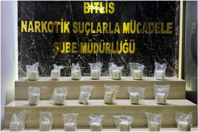 Bitlis’te 15 kilogram uyuşturucu ele geçirildi, 3 kişi tutuklandı