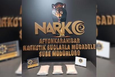 Afyonkarahisar'da 3 kilogram uyuşturucu ele geçirildi
