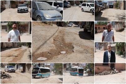 Bayraklı'da 8 aydır bitmeyen altyapı çalışması mahalleliyi mağdur ediyor