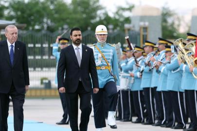 Cumhurbaşkanı Erdoğan, Irak Başbakanı Zeydi'yi resmi törenle karşıladı