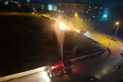 Konya’da atılan havai fişek yangına neden oldu