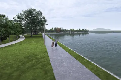 Sapanca Gölü manzarasında yeşil koridor uzuyor