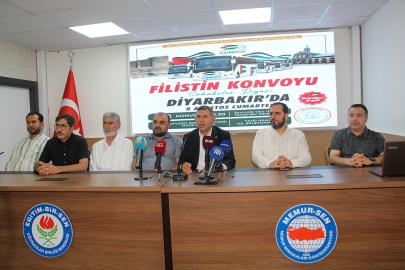 Diyarbakır'daki İslami STK'lardan Filistin Konvoyu'na destek çağrısı