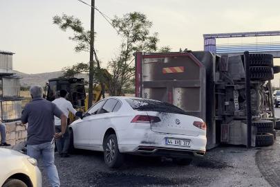 Malatya'da asfalt yüklü kamyonun çarptığı yaya ağır yaralandı